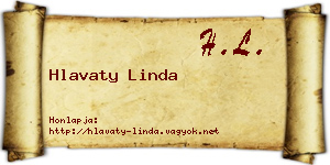 Hlavaty Linda névjegykártya